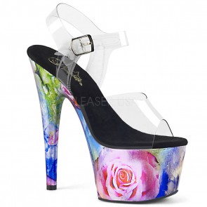 Pleaser ADORE-708MRP Clr/Metallic Multi