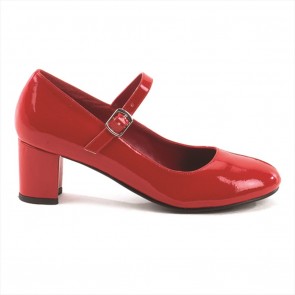 Funtasma SCH50/R 2" Heel Plain Mary Jane Schoolgirl Retro Shoe