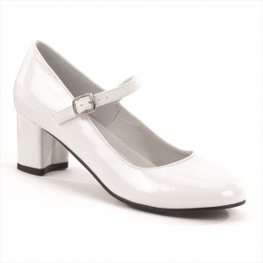 Funtasma SCH50/W 2" Heel Plain Mary Jane Schoolgirl Retro Shoe